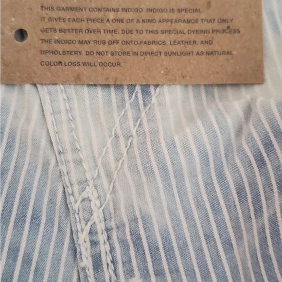Faherty small overalls organic cotton railroad strip with a tye dye effect - Picture 7 of 11